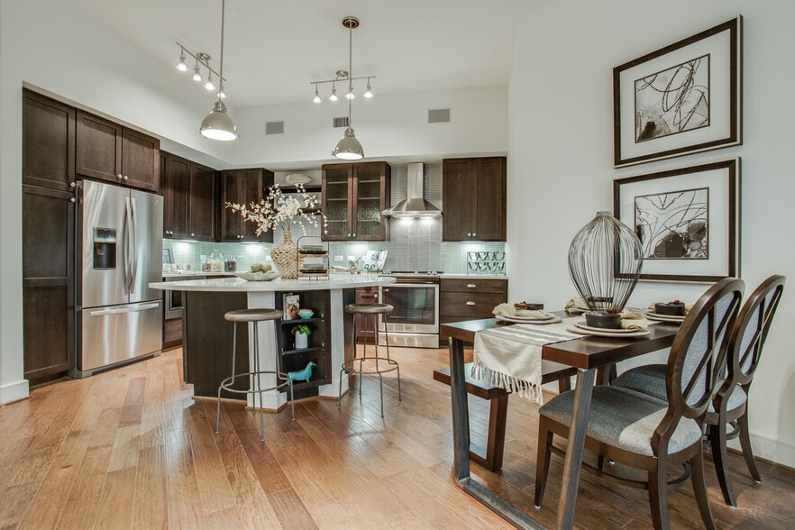 Gables McKinney Ave Model Kitchen and Dining