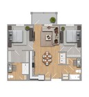 Cypress | 2x2 | 965 sf
