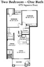 2BR/1BA