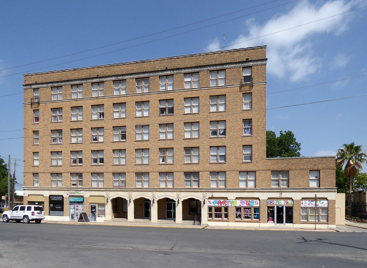 From the east - Roswell Apartments