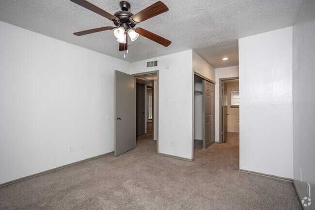 2BR, 2BA - 1,011SF - Primary Bedroom - Timbers Apartment Homes