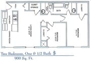 2BR/1.5BA