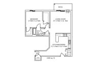 1 Bdrm 1000 sq ft Private Entrance