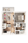 The Roosevelt Arlington Commons- A1A Floorplan