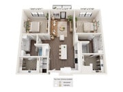 Plano de planta B1 The Taylor en Greenway