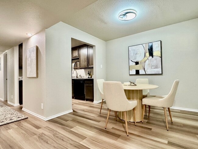 Two Bedroom, Two Bathroom Dining Room - Midtown Apartments
