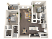 2 Bedroom | 2 Bath | 1208 SF