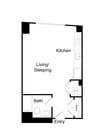 Serenity - S6 - 1 Beds - 1 Baths - 484 Sq. ft.