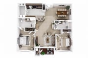 2 Bedroom/2 Bath (Interior)