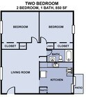 2BR/1BA