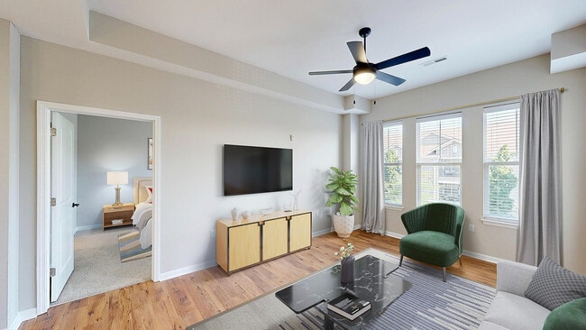 Newly Renovated Living Room - Reveal on Cumberland Apartments