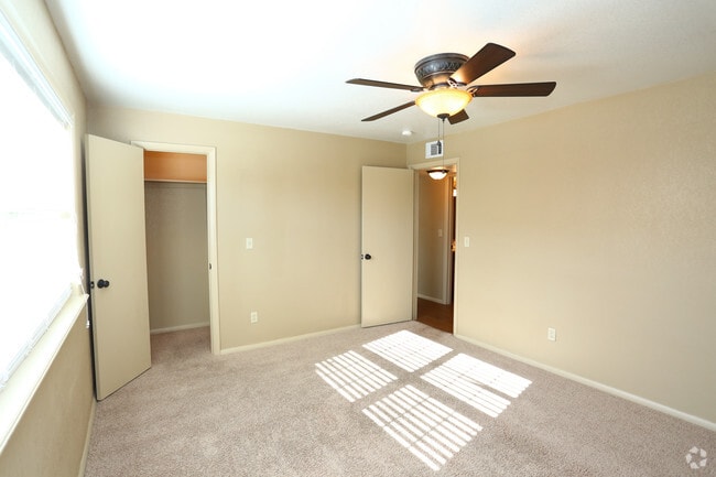 2BR, 1BA Small - 848SF - First Bedroom