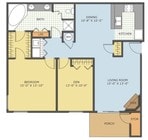 2BR/1BA