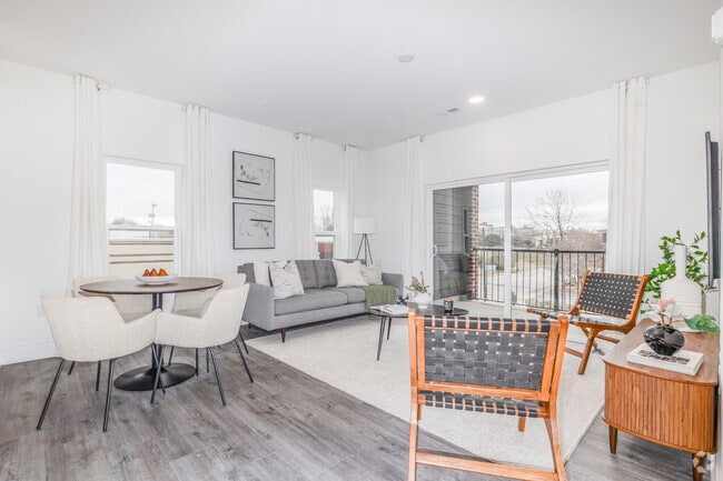 2BR, 2BA - 1,253SF - 2B - Living Room - Brixton Apartments