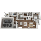 The Meadowlark | 1,620 SF | 2 BR/2.5 BA Cottage with Two Car Garage