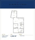 Explore the elegant layout of The Carling's 3-bedroom apartment, designed for waterfront living.