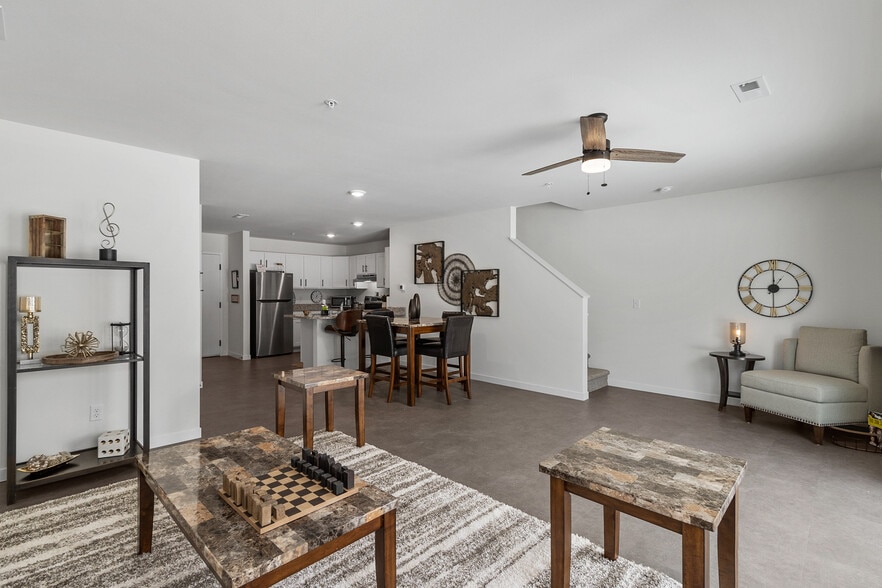 Living Room in 3-Bed Unit
