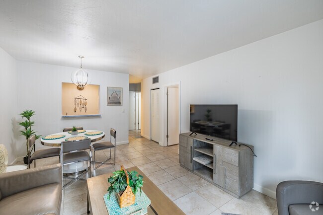 1BR, 1.5BA - 800SF - Living Room/Dinning Room