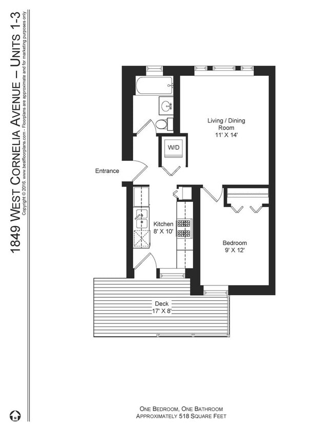 Photo - 1847 W Cornelia Ave Unidad 1849-1