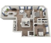 2x1 floor plan Park Plaza
