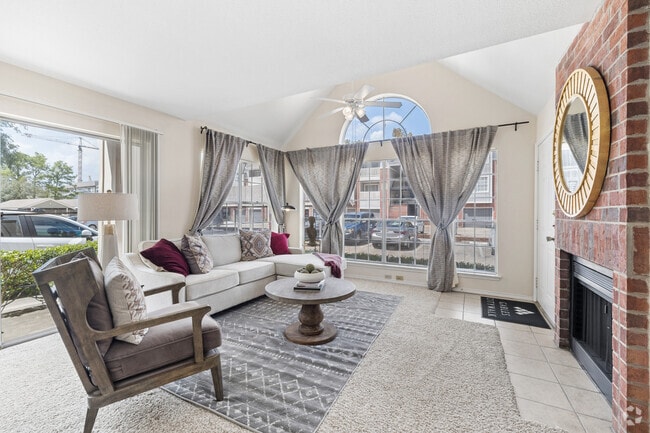 Dover 2BR, 2BA - 894SF - Living Room - Gables Citywalk & Waterford Square
