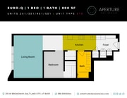 Unidades 201, 301, 401, 501 Apertura - Inserciones de plano de planta