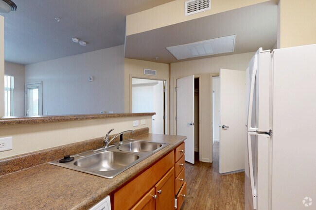 1BR, 1BA - 544SF - Kitchen - Dahlia Square Senior Apartments