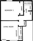 0BR/1BA 350 SF