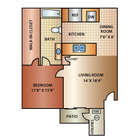 1 Bedroom Floor Plan