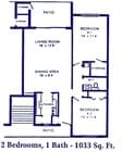 2BR/1BA