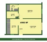 1BR/ 1BA