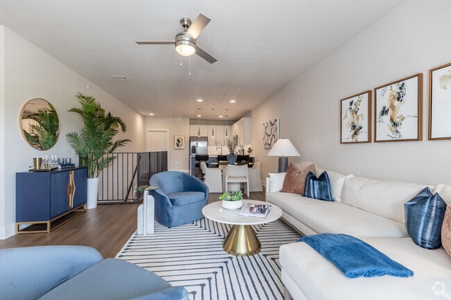 2BR, 2BA - 1,259SF - Living - Reunion Township Apartments at 109