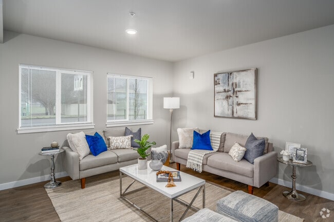 2BR, 2BA - 958SF - Living Room - The Valley