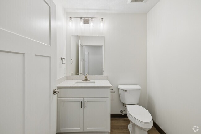 2BR, 2.5BA - 1,500SF - Living Room Bathroom