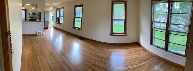 Living/Dining Room from Front Entry- Panoramic - 2824 Texas Ave S