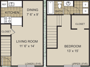 1/1 Floor Plan