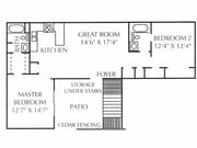 2BR/2BA