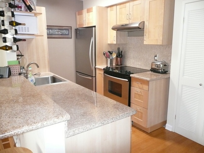 Granite kitchen, plenty of cupboard space - 425 Idaho Ave Unit 8