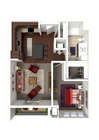 Floor Plan B2 | 50Twenty | Apartments in Madison, WI