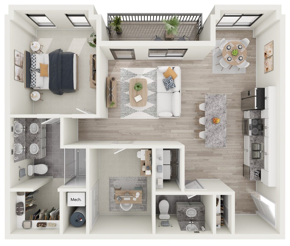 Floor Plan - Elm - Stacked Flat