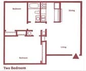 2BR/1BA