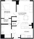 1-P1 floor plan West of Chestnut