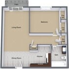 1BR, 1BA - 720 SF
