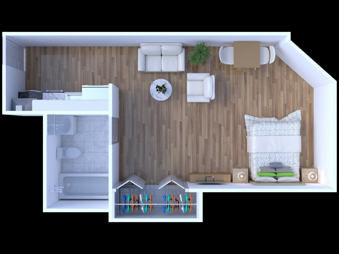 Floor Plan - Studio | Renovated JR