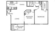 1BR/1BA