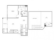 One Bedroom One Bath with Loft (957 SF)
