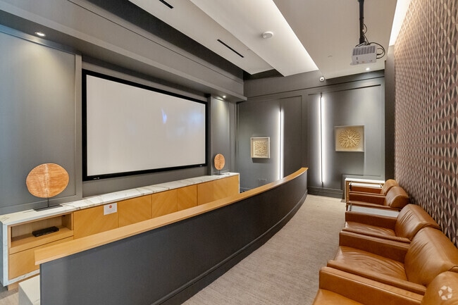 Media Room with Theater-Style Seating