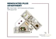 B3 (W/D Connections and Fireplace) Renovated Plus