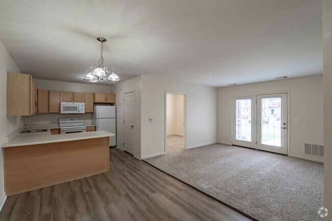 2BR, 1BA - 825SF - Kitchen and Living Area