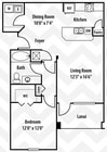 Egret floor plan Trinity Exchange